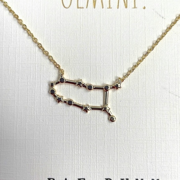 Brand New Rae Dunn Gemini 14K Gold Plated Over Brass Astrology 16”+2” Necklace - Picture 4 of 8